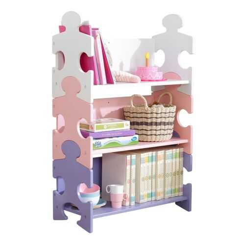 Система хранения KidKraft Пазл пастель Puzzle Bookshelf в Аскона