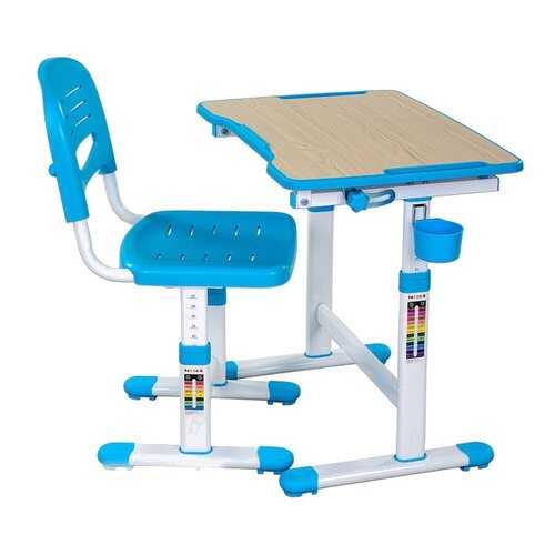 Парта со стулом Fun Desk PICCOLINO II Blue (голубой) в Аскона