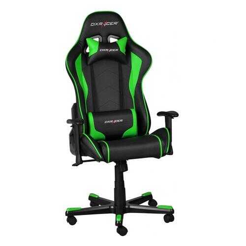 Кресло игровое DXRacer FORMULA OH/FE08/NE, черный/зеленый в Аскона