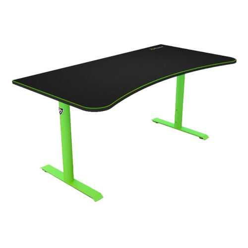 Компьютерный стол Arozzi Arena Gaming Desk/Черный МДФ/Зеленый металл в Аскона