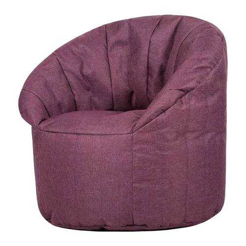 Кресло бескаркасное Папа Пуф Club Chair Purple, размер XL, рогожка, фиолетовый в Аскона