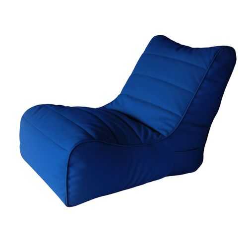 Кресло бескаркасное Папа Пуф Soft Lounger Blue, размер XL, экокожа, синий в Аскона