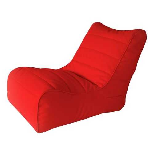 Кресло бескаркасное Папа Пуф Soft Lounger Red, размер XL, экокожа, красный в Аскона